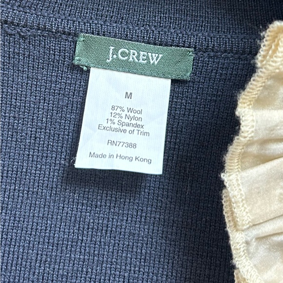Beautiful J Crew Lady Jacket with silk ruffle trim - Picture 8 of 9